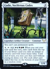 Codie, Vociferous Codex - Foil - Prerelease Promo